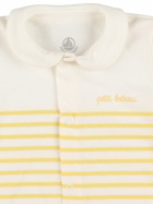 PETIT BATEAU Printed Cotton Jersey Romper & Swaddle