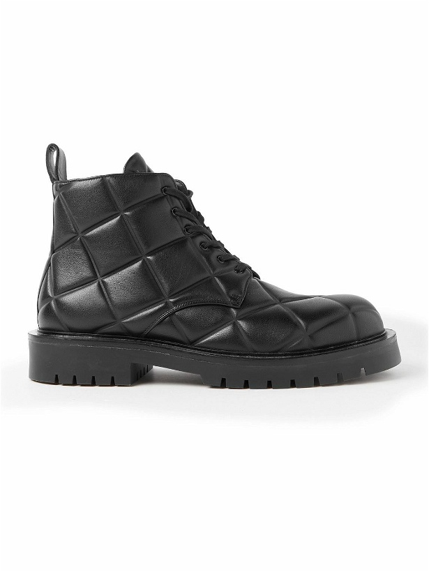Photo: Bottega Veneta - Quilted Leather Boots - Black