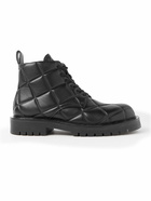 Bottega Veneta - Quilted Leather Boots - Black