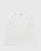 Closed Pleated Tank Top White - Womens - Tops & Tanks