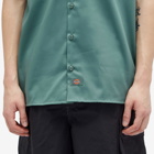 Dickies Men's Short Sleeve Work Shirt in Dark Forest