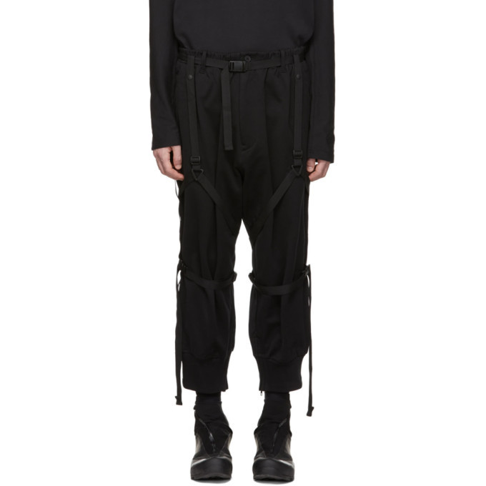 Y-3 Black Parachute Cropped Lounge Pants