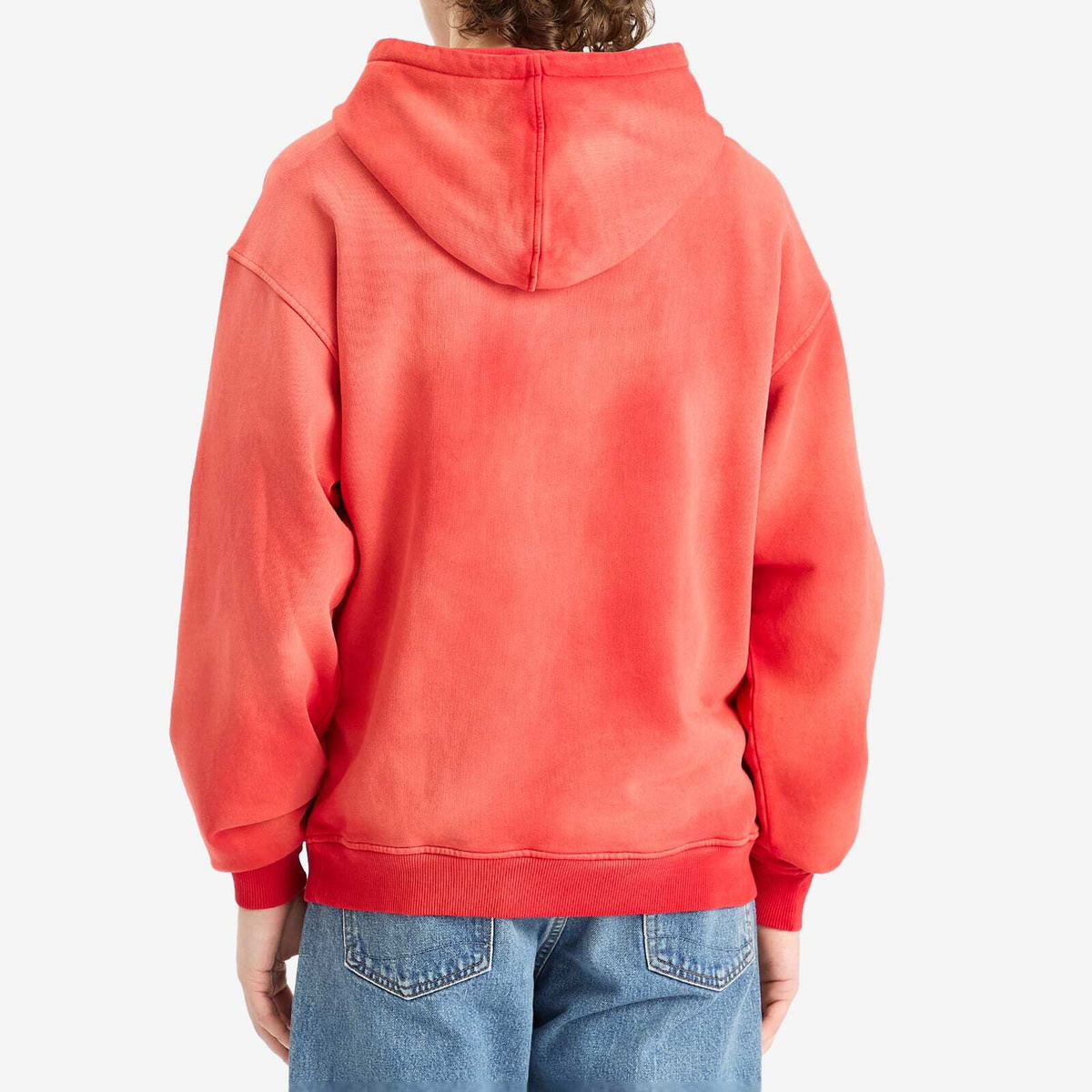 Dubbleware Men's Sun Faded Hoodie in Red