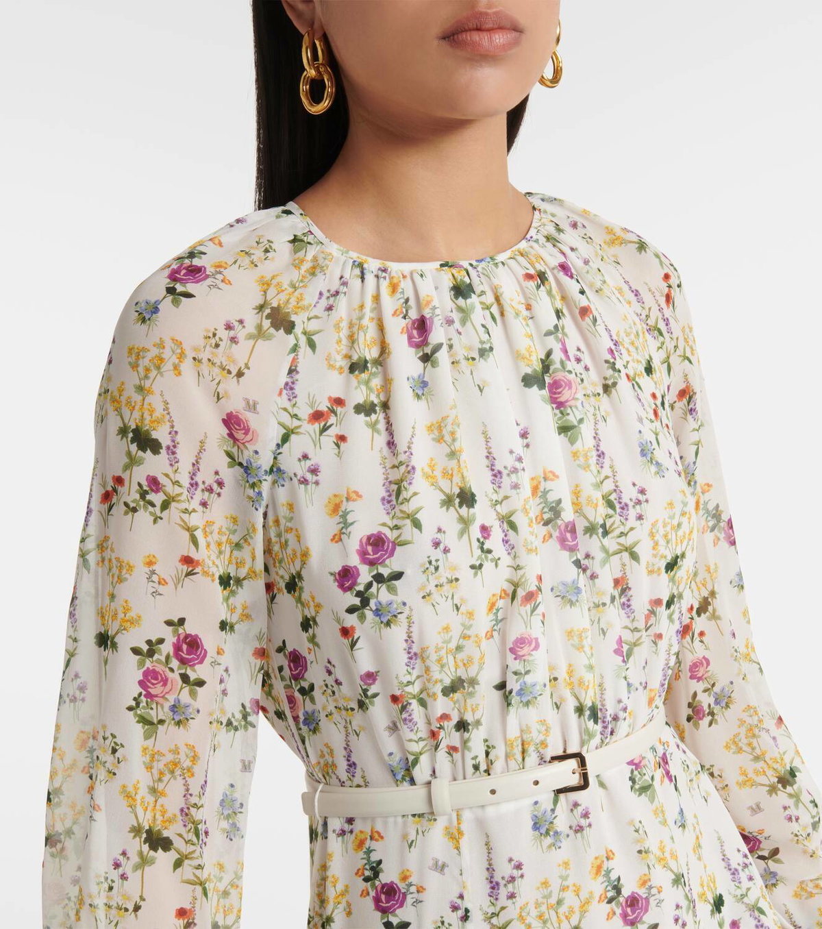 MAX MARA ワンピース Printed silk organza gown911370 MAX MARA ワンピース Printed silk organza gown911370 (Max