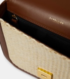 DeMellier Vancouver raffia shoulder bag