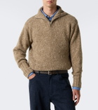 Auralee Wool half-zip sweater