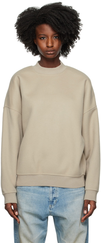 Photo: Fear of God Beige Brushed Sweater