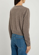 Reformation Clara Cashmere Cardigan Light Brown