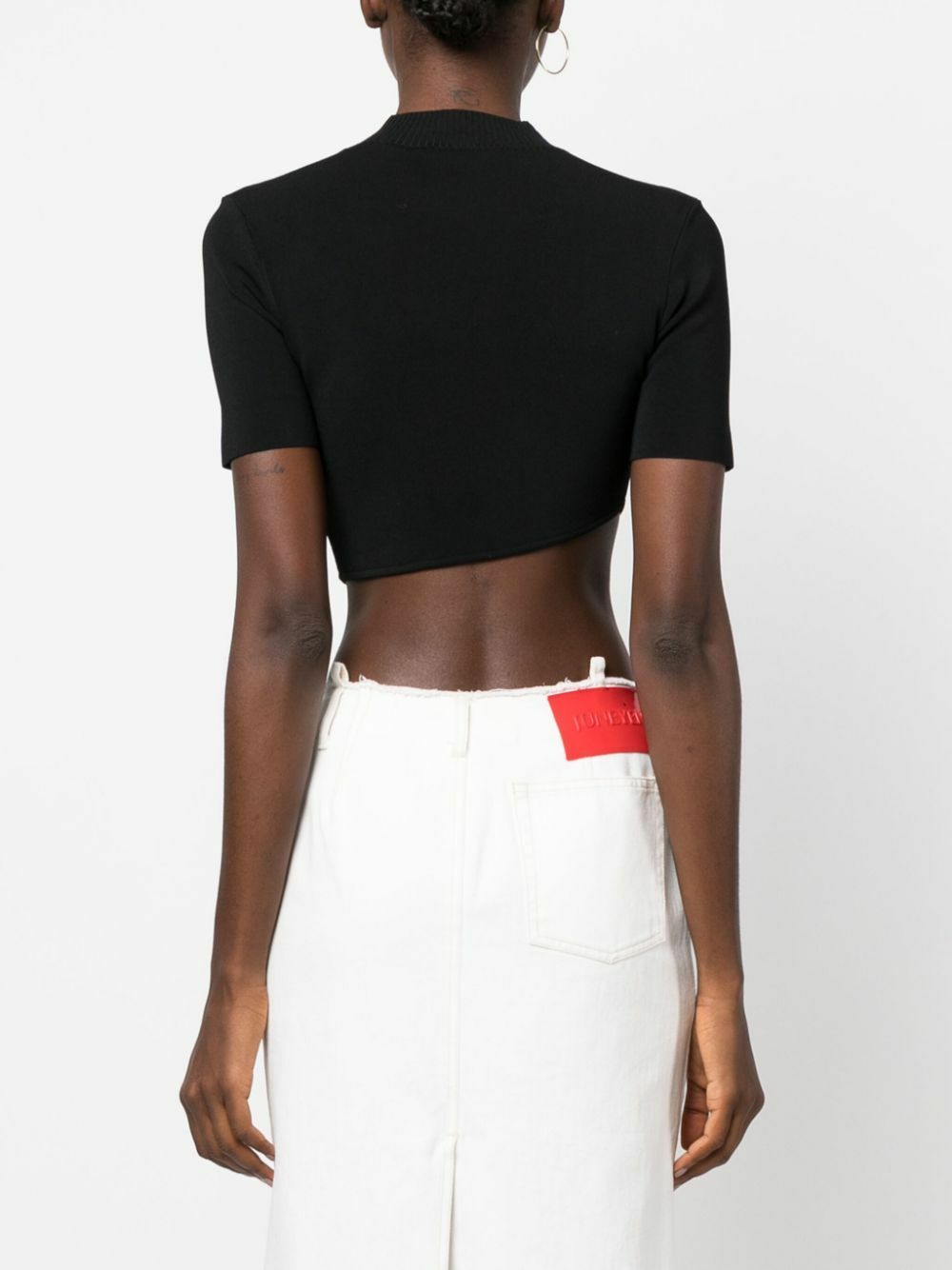 Christopher Esber Ribbed Crop Top