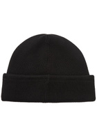 Stone Island Compass Logo-appliquéd Ribbed Cotton-knit Beanie - Black - One Size