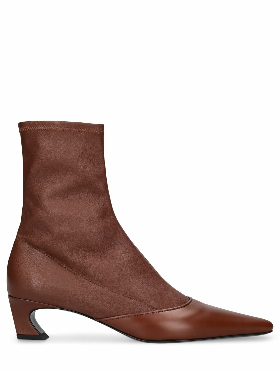 Photo: ACNE STUDIOS - 45mm Bano Leather Ankle Boots