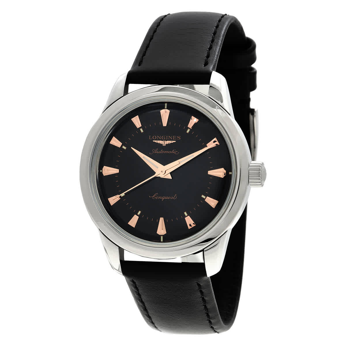 Longines Heritage Automatic Black Dial Unisex Watch L1.649.4.52.2