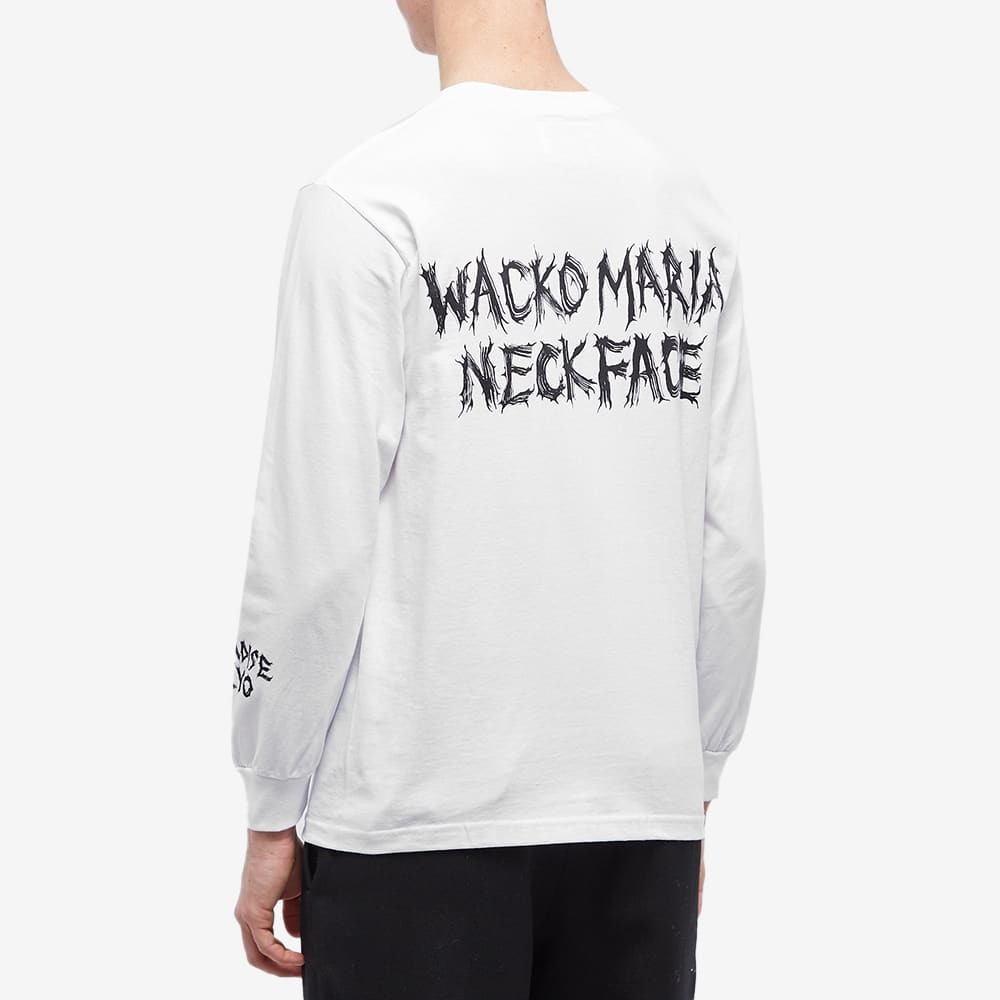 Wacko Maria Men's Long Sleeve Neck Face Anniversary T-Shirt in