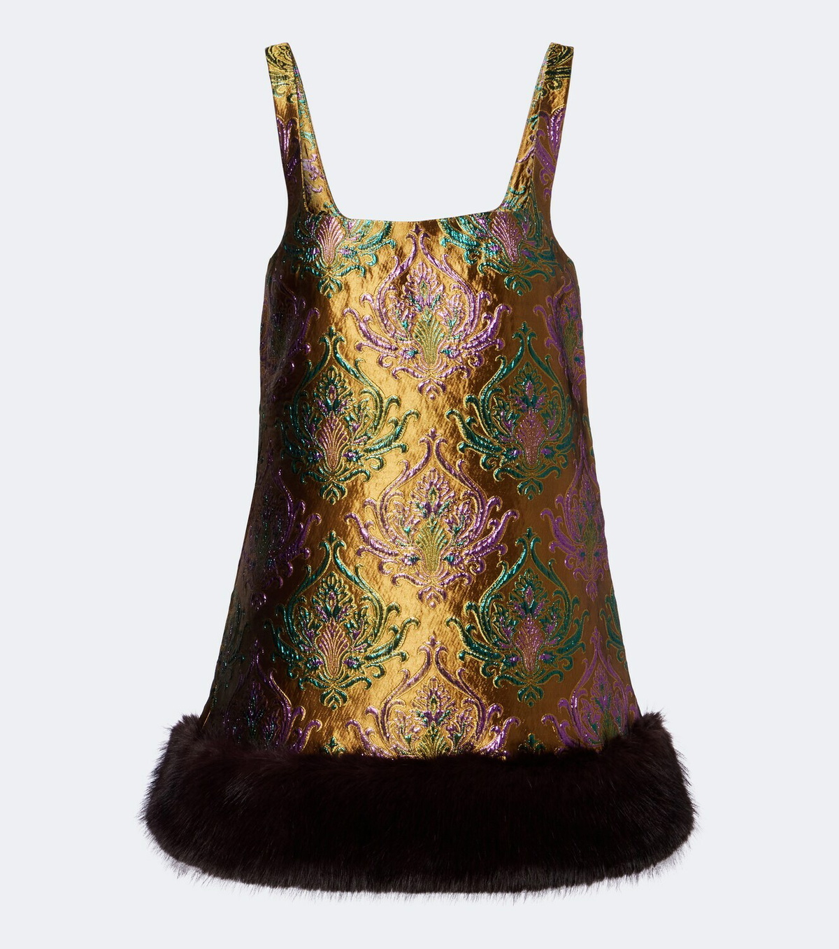 Retrofête Sulvie brocade minidress