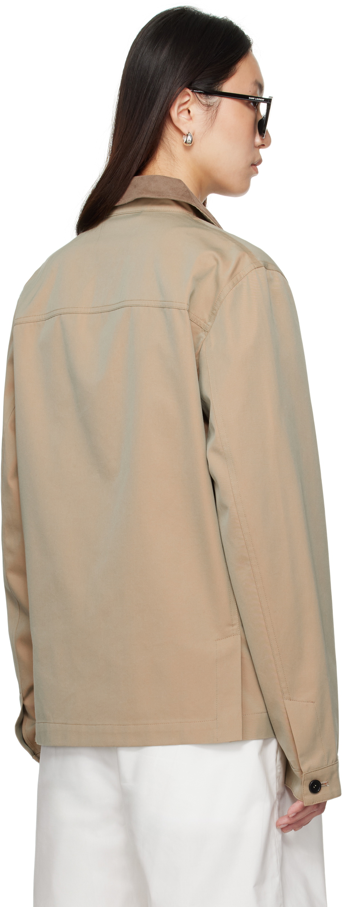 Meta Campania Collective Beige Owen Cotton Tonic Coaching Jacket
