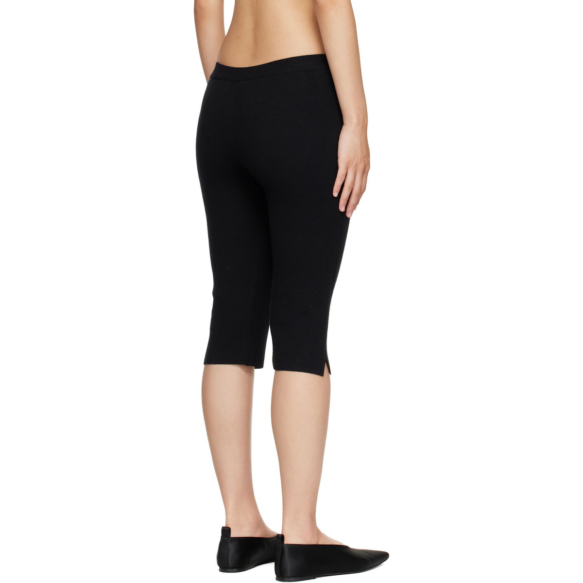 Nothing Written Black Wool Capris