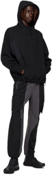 _J.L - A.L_ Black Paneled Hoodie