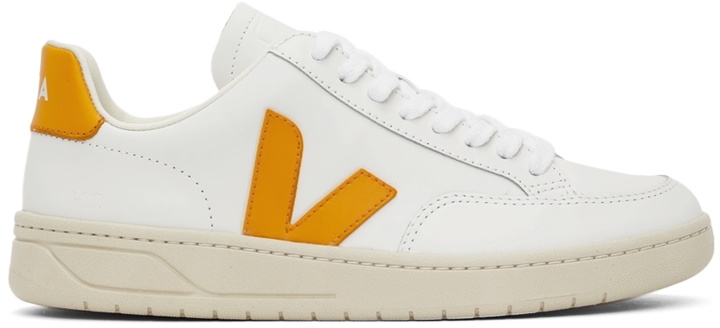 Photo: Veja White & Yellow V-12 Sneakers