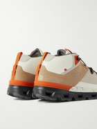 ON - Cloudtrax Po Recycled-Faux Suede, Mesh, Ripstop and Rubber Hiking Shoes - Neutrals