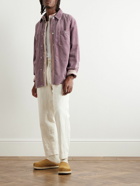 Marant - Ritchie Cotton and Linen-Blend Corduroy Shirt - Purple