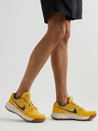 Nike - ACG Lowcate Leather-Trimmed Mesh and Suede Sneakers - Yellow