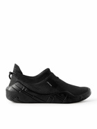 Stone Island Shadow Project - Shadow MOC Suede- and Webbing-Trimmed Mesh Slip-On Sneakers - Black