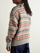 KAPITAL - Fair Isle Wool Sweater - Orange
