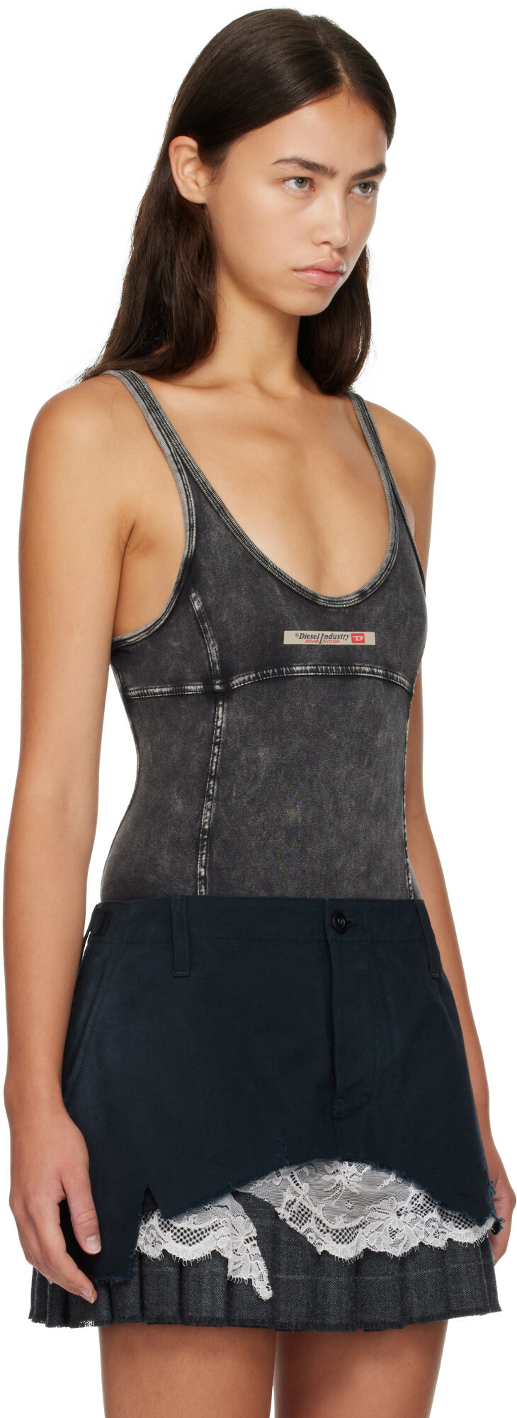 Diesel Black Faded Bodysuit