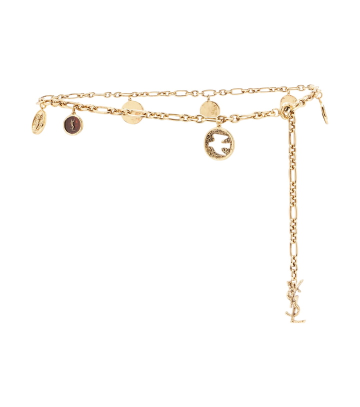Photo: Saint Laurent Cassandre embellished chain belt