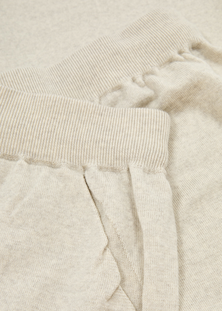 John Smedley Henning Wool Sweatpants Beige