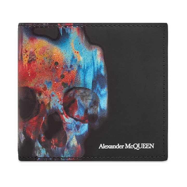 Photo: Alexander McQueen Painted Skull Billfold Wallet