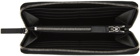 Marni Black Saffiano Leather Long Zip Wallet