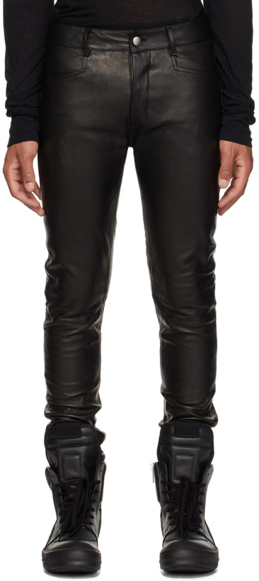 Photo: Rick Owens Black Tyrone Leather Pants