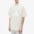 Adidas Men's Basketball Short Sleeve Logo T-Shirt in Alumina