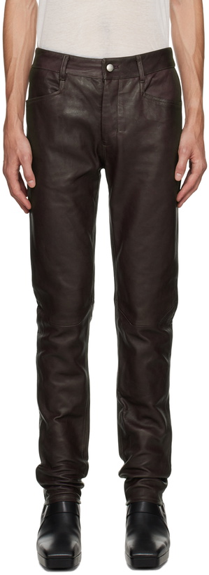 Photo: Rick Owens Purple Tyrone Leather Pants