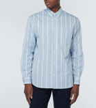 Versace Striped cotton poplin shirt