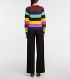 Victoria Beckham - Striped metallic sweater