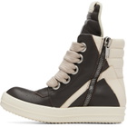 Rick Owens Brown Tower Jumbolace Geobasket Sneakers
