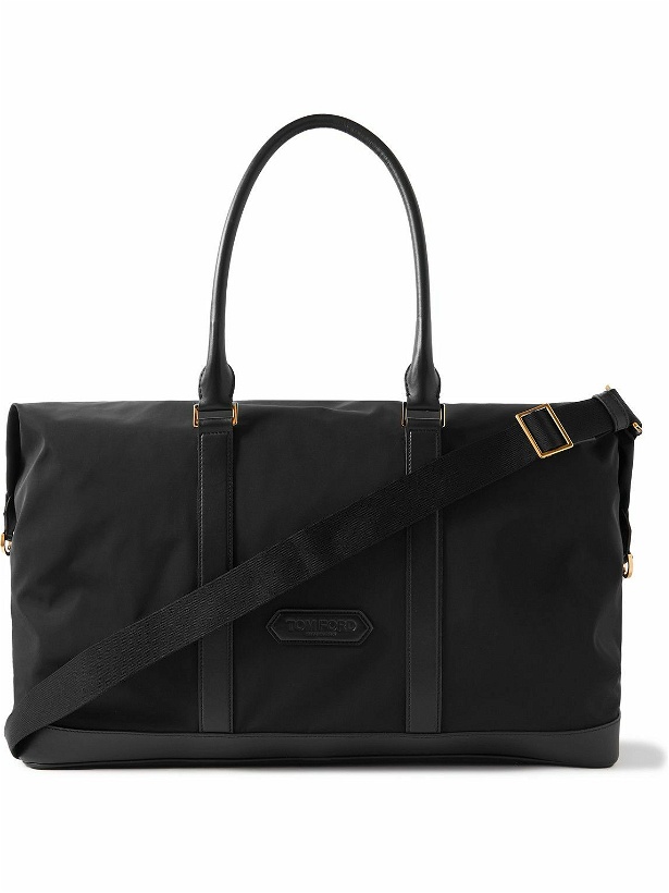 Photo: TOM FORD - Leather-Trimmed Recycled-Nylon Weekend Bag