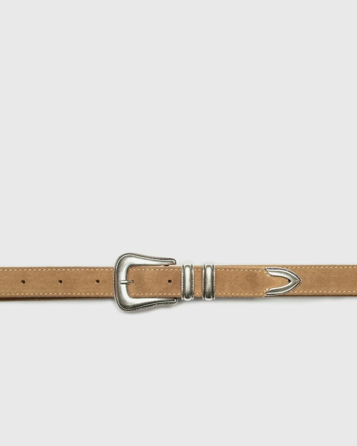 Western Suede Silver Belt