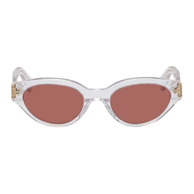 Photo: Super Transparent and Burgundy Drew Sunglasses