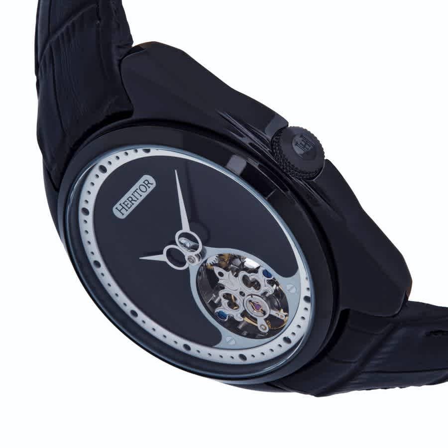 Heritor Roman Black Dial Mens Watch HERHS2205