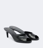 JUDE Cave leather mules