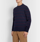 Aspesi - Striped Donegal Wool Sweater - Blue