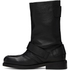 Stefan Cooke Black Pegasus Biker Boots