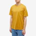 Norse Projects Men's Johannes Standard Pocket T-Shirt in Turmeric Yellow