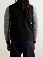 Orlebar Brown - Fitzroy Slim-Fit Panelled Merino Wool and Quilted Shell Down Gilet - Black