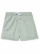 Frescobol Carioca - Straight-Leg Short-Length Printed Swim Shorts - Green