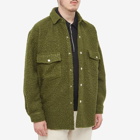 Reception Men's Cel Sherpa Fleece Overshirt in Green