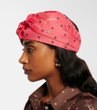 Valentino Printed silk twill headband